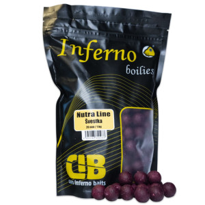 Carp Inferno Boilies Nutra Line - Švestka 20 mm 1 kg