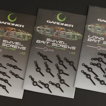 GARDNER Covert Swivel Bait Screws Anti Glare 10ks obratlík