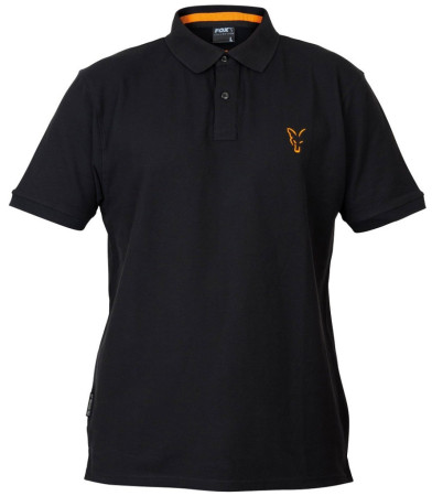 FOX Black Orange Polo Shirt polokošela 2XL - AKCIA! 