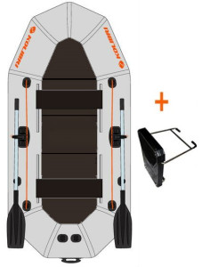 KOLIBRI K-250TP profi, šedý, pevná podlaha + držiak motora  