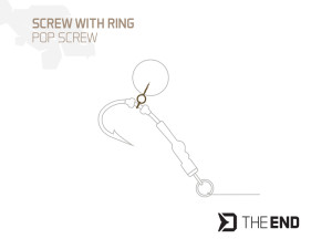 Vrtáčik s krúžkom Delphin TheEND POP Screw / 15ks