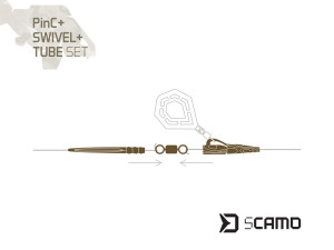 Set Delphin sCAMO PinC + Swivel + Tube / 5 setov