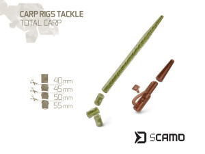 Set kaprárskych montáží Delphin sCAMO Total CARP / 10 setov
