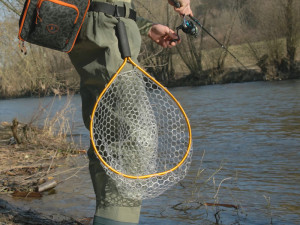 Pstruhový podberák Delphin SoftLUX mäkká sieť