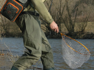 Pstruhový podberák Delphin SoftLUX mäkká sieť